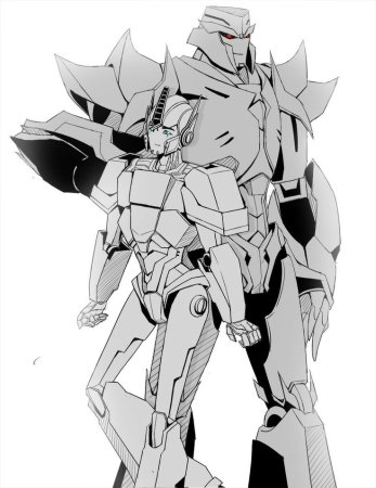 Орион Прайм и Мегатрон