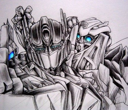 Трансформеры Прайм рисунок Бамблби