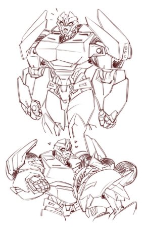 Брейкдаун трансформер раскраска