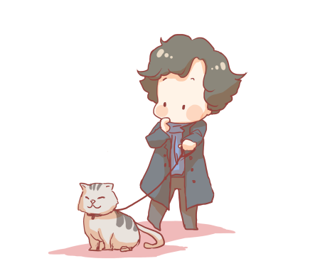 Чиби аниме Шерлок