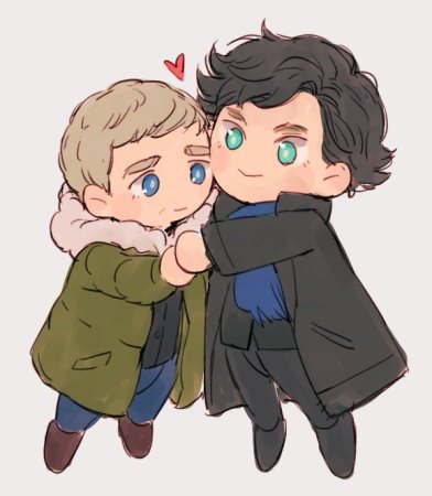 Шерлок и Джон Чиби арт