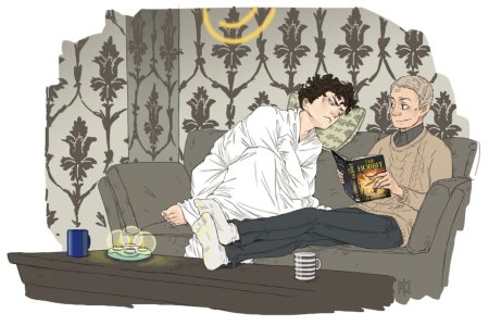 Джон Ватсон и Шерлок Холмс арт