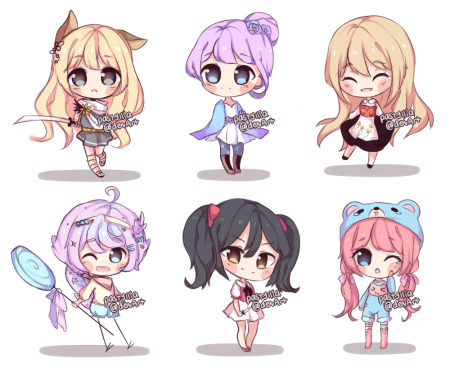 Чиби аниме герои