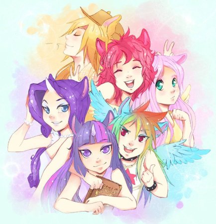 Девушки пони аниме