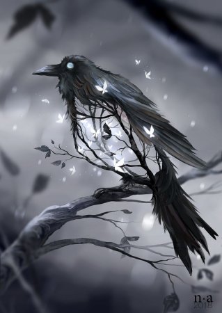 Ворон Фамильяр арт