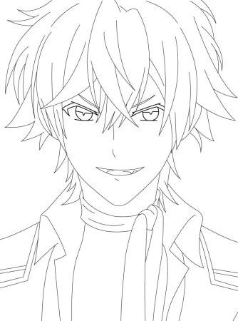 Аято Сакамаки черно белый