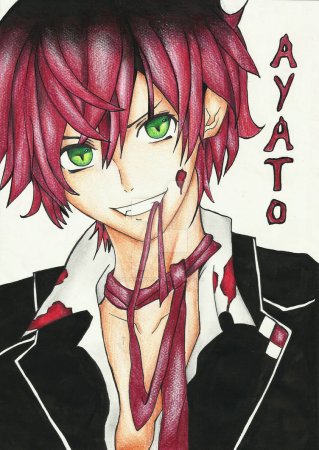 Аято Сакамаки глаза