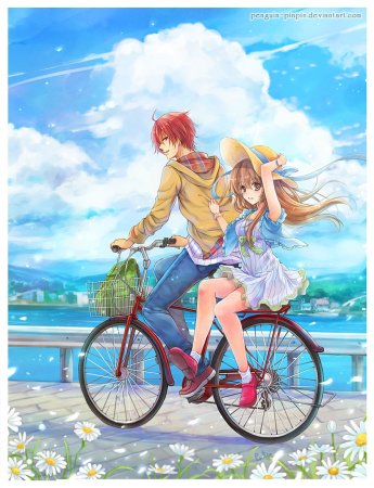 Аниме велосипед