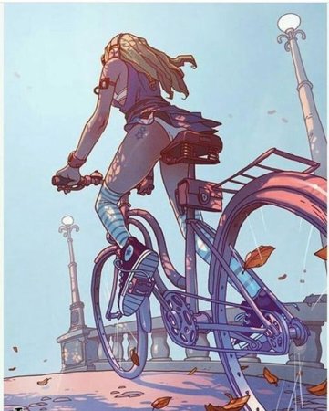 Аниме велосипед