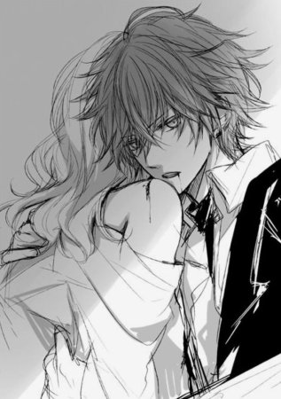 Аято и Юи вампир