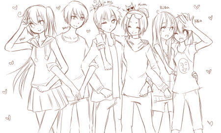 Рисунки друзей для срисовки