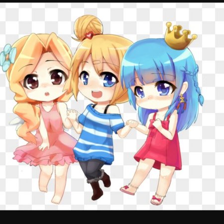 Аниме две девушки и Чиби