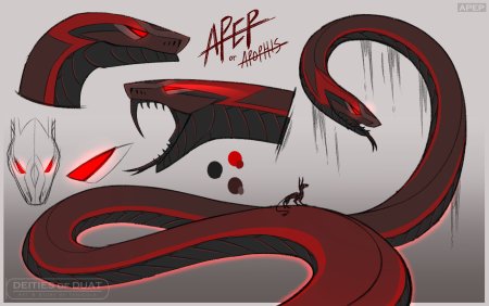 Черно красная змея арт