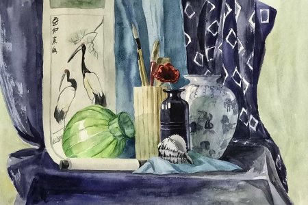 Натюрморт акварель Елена Бокарева