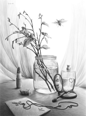 Натюрморт карандашом