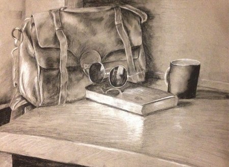 Тематический натюрморт рисунок