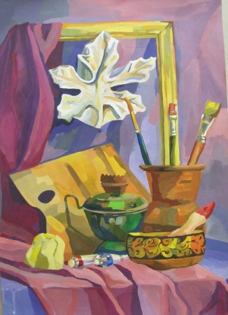 Натюрморт с атрибутами искусства