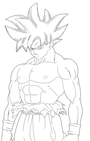 Драгонболл Гоку карандашом