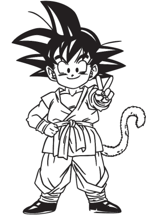 Сон Гоку чб