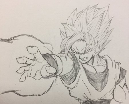 Аниме драгон бол арт для срисовки ки