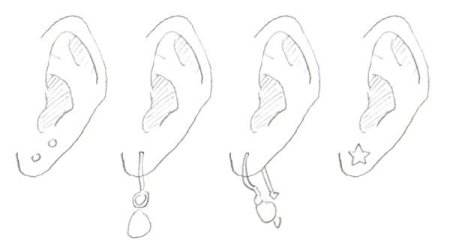 Аниме серьги рисовать