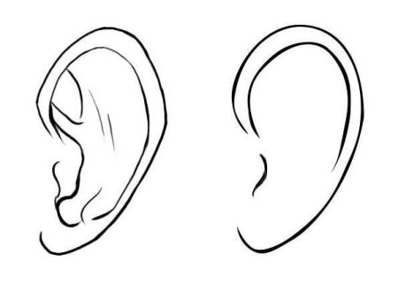 Аниме уши карандашом