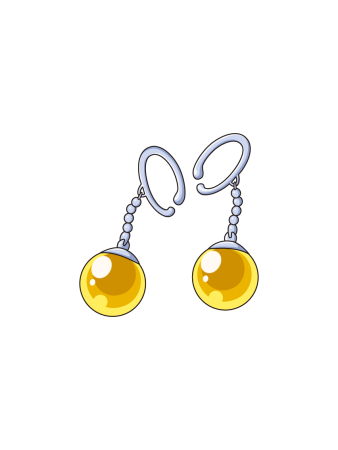 Серьги на прозрачном фоне