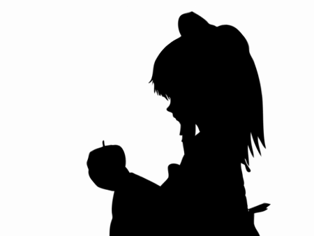Bad Apple anime силуэты