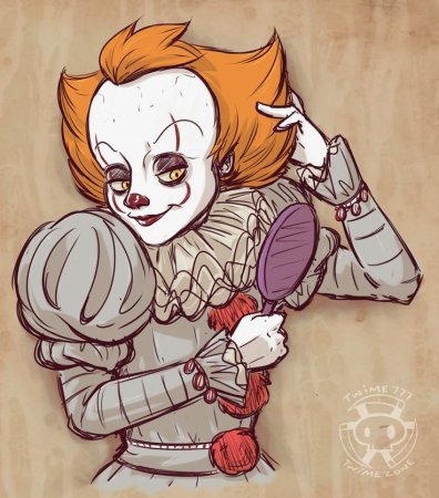 Клоун ПЕННИВАЙЗ 2017 арт и девушка