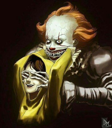 Рисунок Пеннивайза и Джорджи