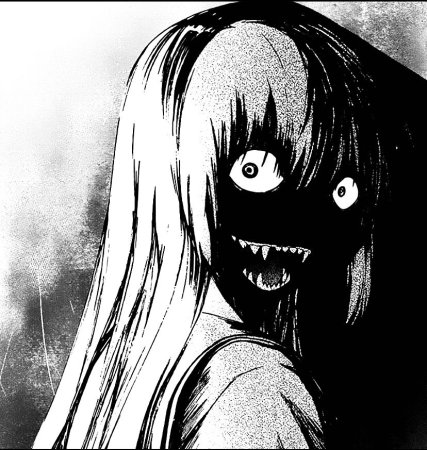 Himiko toga чёрно белое
