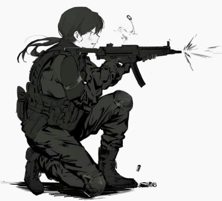 Аниме солдат