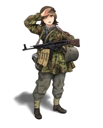 Солдат Бундесвера anime Art