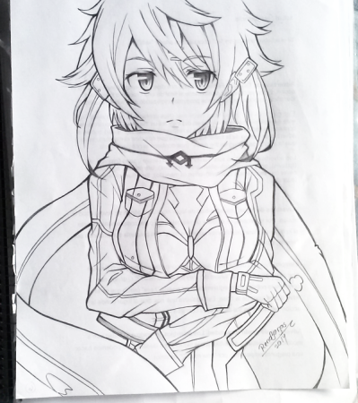 Аниме скетчи Sao sinon