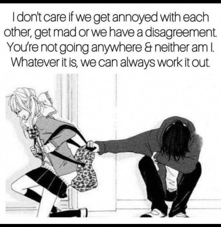 Аниме пары чб ссора