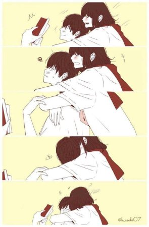 Аниме парень ревнует