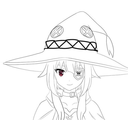 Аниме раскраски Мегумин