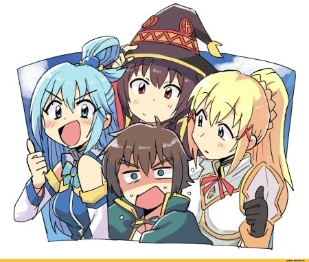 Казума Аква Даркнесс и Мегумин