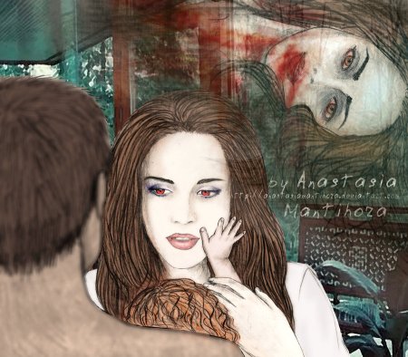 Белла Эдвард и Ренесми арт