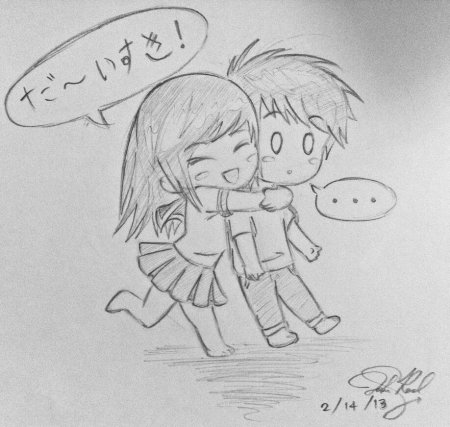 Любовные рисунки для срисовки