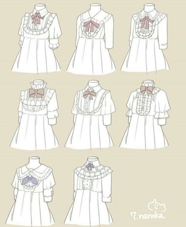 Туториал по рисованию платья