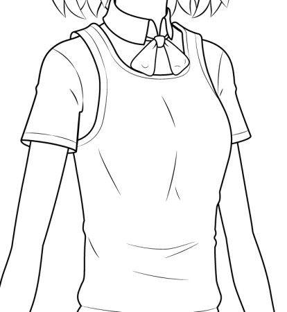 Аниме одежда для раскрашивания
