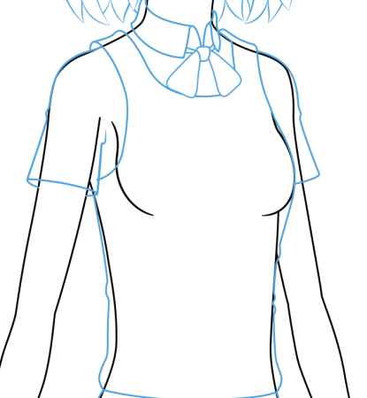 Блузка рисунок аниме