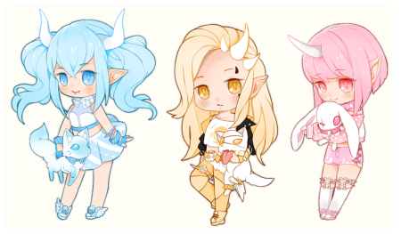 Персонажи в стиле Чиби