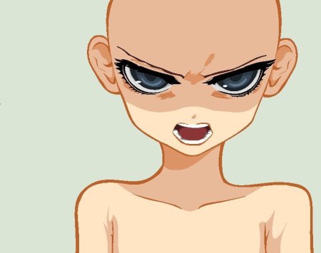 Аниме без волос и одежды