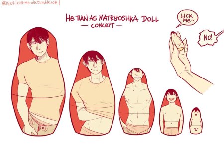 Матрёшка нарисовать аниме