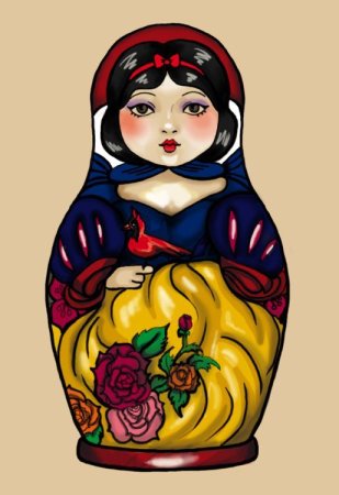 Матрешка рисунок
