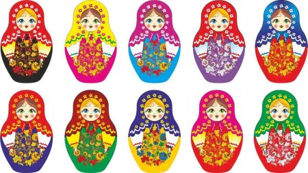 Магнит смола Матрешка 02-34as-f (АКМ), шт