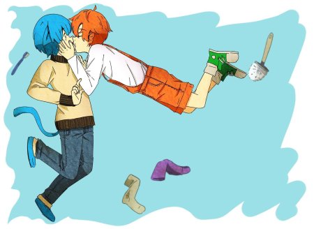 Гамбол и Дарвин аниме яой