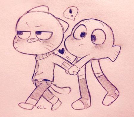 Гамбол арт для срисовки